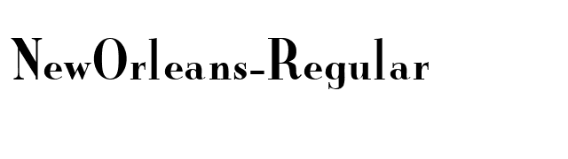 NewOrleans-Regular font preview