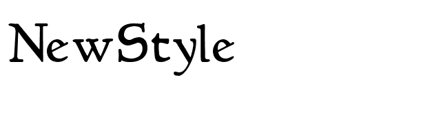 NewStyle font preview