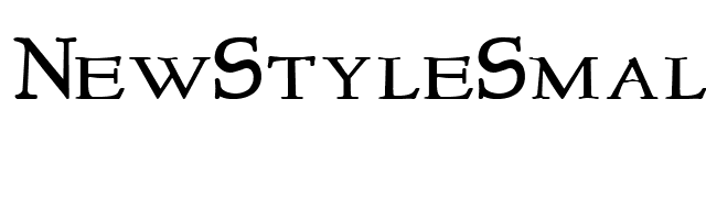 NewStyleSmallCaps font preview