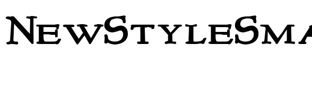 NewStyleSmallCaps Bold font preview