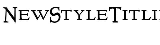 NewStyleTitling font preview