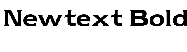 Newtext Bold font preview