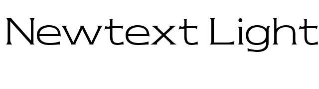 Newtext Light Regular font preview