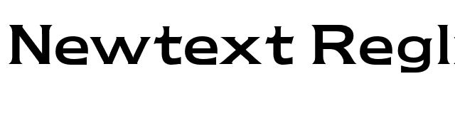 Newtext Reglr Regular font preview