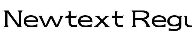 Newtext Regular font preview