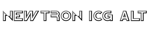 Newtron ICG Alt font preview