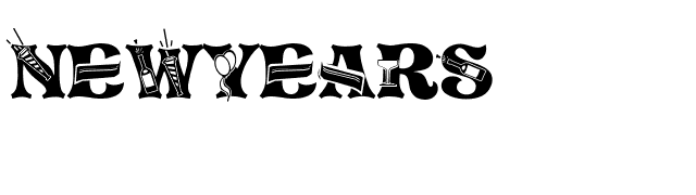 NEWYEARS font preview
