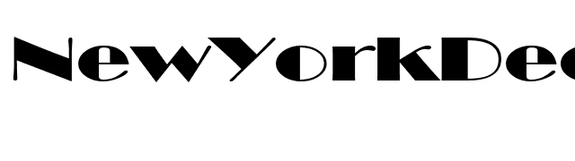 NewYorkDecoExtended font preview