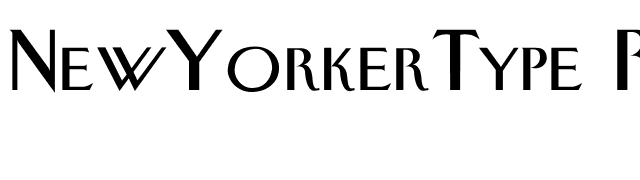 NewYorkerType Regular PDF font preview