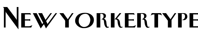 NewyorkertypeBold font preview