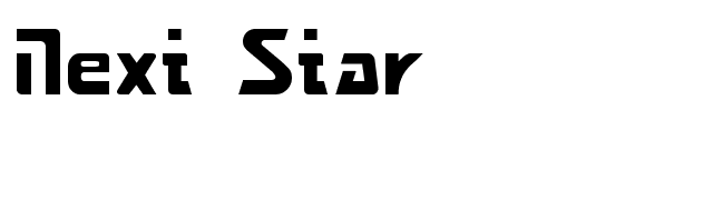 Next Star font preview