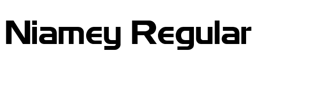 Niamey Regular font preview