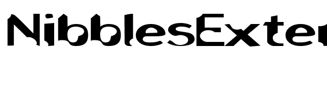 NibblesExtended font preview