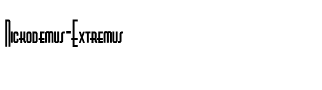 Nickodemus-Extremus font preview