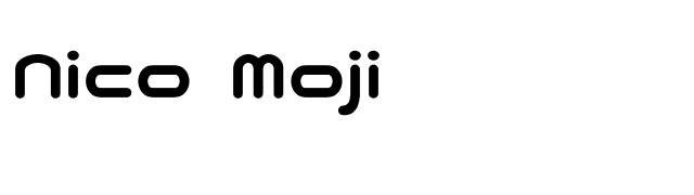 Nico Moji font preview