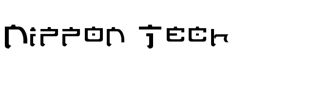 nippon-tech font preview