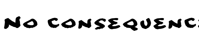 No consequence font preview