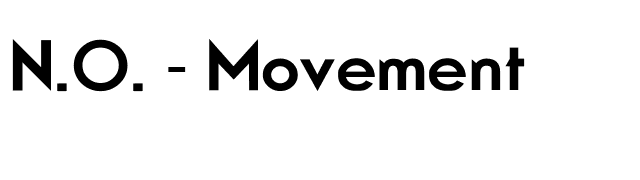 N.O. - Movement font preview