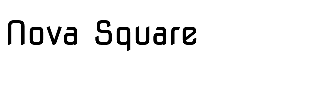 Nova Square font preview