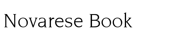 Novarese Book font preview