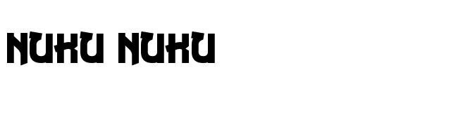 Nuku Nuku font preview