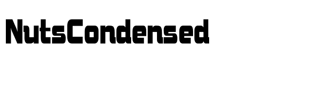 NutsCondensed font preview