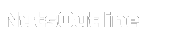 NutsOutline font preview