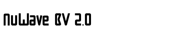NuWave BV 2.0 font preview
