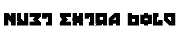 Nyet Extra Bold font preview
