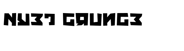 Nyet Grunge font preview