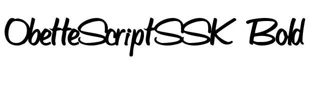 ObetteScriptSSK Bold font preview
