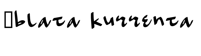 Oblata Kurrenta font preview