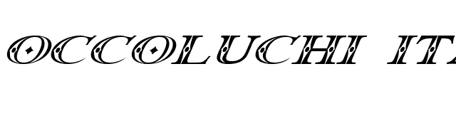 Occoluchi Italic font preview