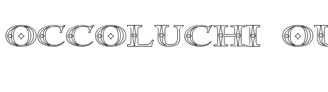 Occoluchi Outline font preview