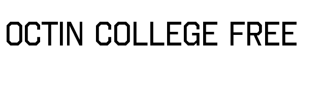 octin-college-free font preview