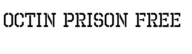 Octin Prison Free font preview
