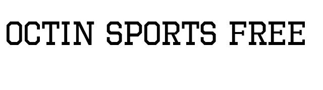 octin-sports-free font preview