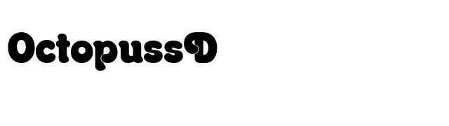 OctopussD font preview