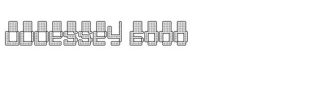 Oddessey 6000 font preview