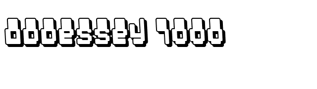 Oddessey 7000 font preview