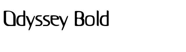 Odyssey Bold font preview