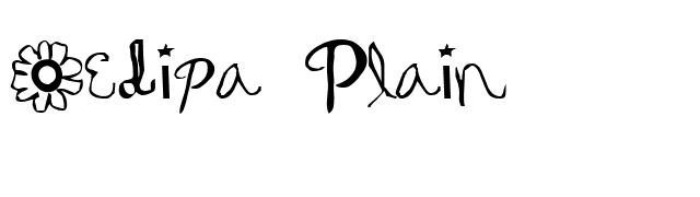 Oedipa Plain font preview