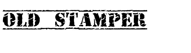 Old Stamper font preview