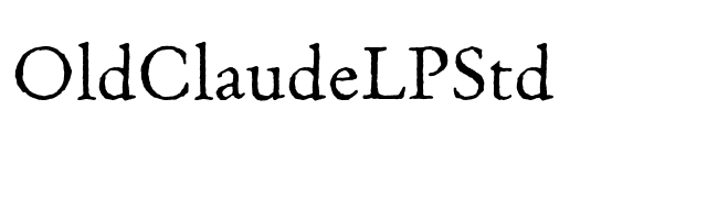 OldClaudeLPStd font preview