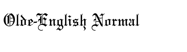 Olde-English Normal font preview