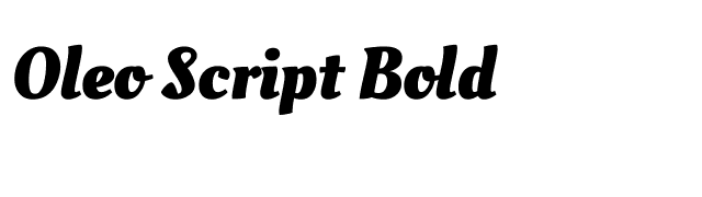 Oleo Script Bold font preview