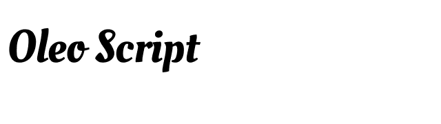 Oleo Script font preview