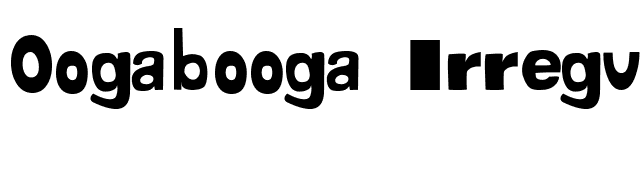 Oogabooga Irregular font preview