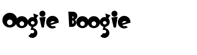 Oogie Boogie font preview