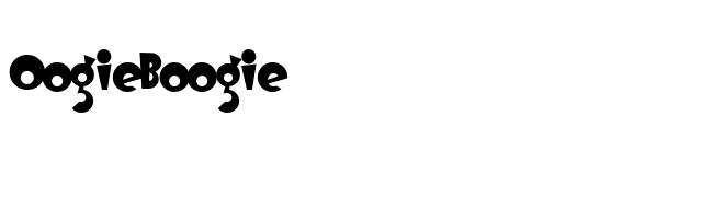 OogieBoogie font preview